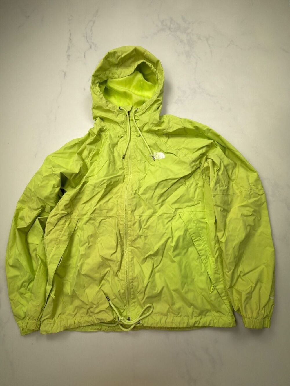 The North Face Neon Yellow Jacket 2010s Minimalist Streetwear - Mens L